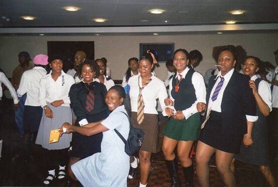 Ijeoma with Laura, Omara, Jos, Ronke and Buki at a Back to School Party in 2001