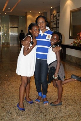 Aunty Ijeoma, Natachi and I @ my 13th birthday