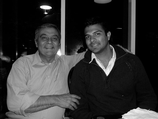 Dad and I, Richmond some years ago..