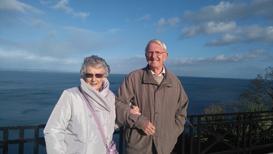 Eileen and Neil on a lovely sunny day in Torquay 