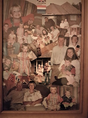 Hamilton Family Collage complete with a Dutch Flag and the Queen & Prince Philip