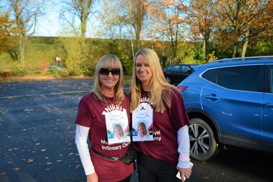 With our lovely friend Lisa - 'Forever In Our Hearts' Walk 2021 - Heaton Park