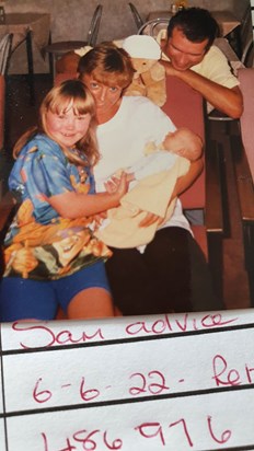 When Nikki met baby Sam. Xx
