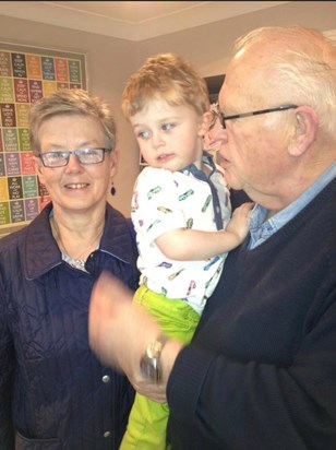 My mam and dad with Nate. 