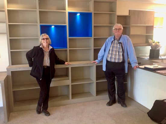 Elaine and Rod moving into their new apartment in 2015