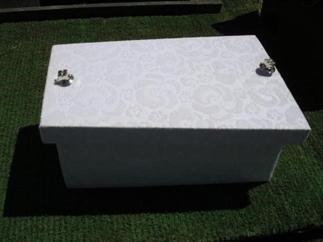 Lindsay's coffin