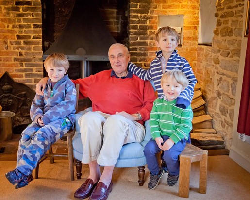Francis and his grandchildren 