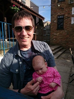Tim in 2014 with my newborn Elsie Carr ??