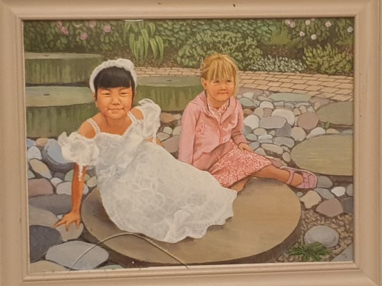 His art of nieces 2004 wedding day. 