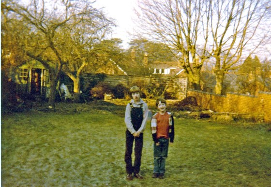 The garden of happy memories , including dads shed ! 