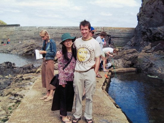 Tim, Chan, Lucy, Port Isaac 2002 or 3