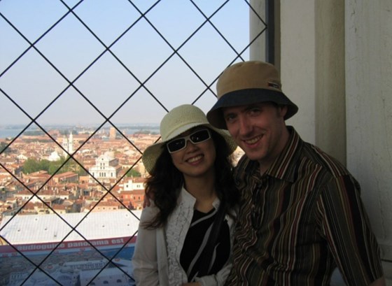 1 of very few honeymoon photo together, 2004