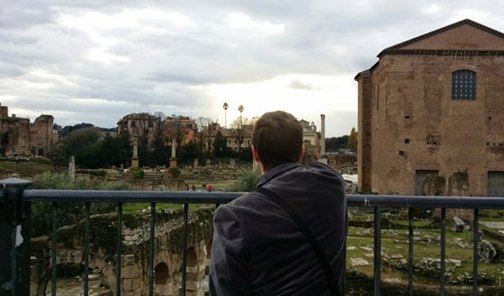 Looking at old roman city, 2014