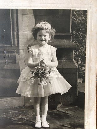 1962 Bridesmaid at my mum & dad's wedding (Uncle Dennis and Aunty Mabel)