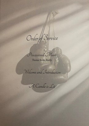 Order of service ( pg 1)