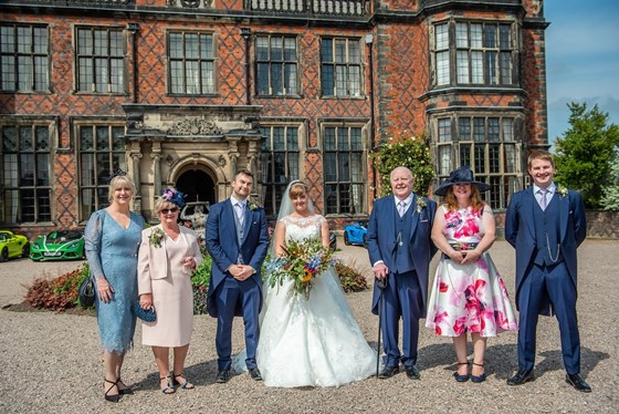 Georgie and Jamie's wedding at Arley Hall July 2021.
