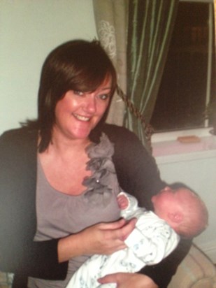 Susan holding her nephew Jonathan September 2011.