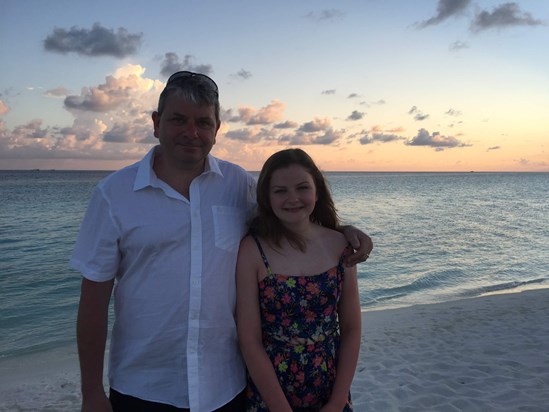 Dad and me in the Maldives - 2016