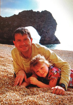 Dad and me, Dorset, 2007