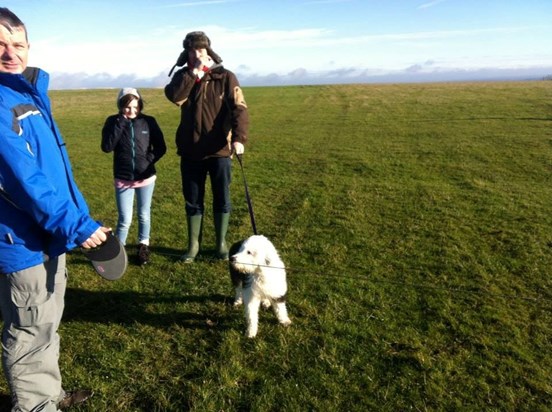 Ian meeting puppy Holly