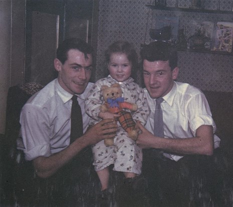 Uncle Henry, Carol and Terry (Henry's friend) - Crawley, March 1960 