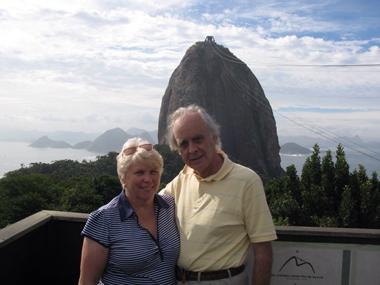 Brazil - Rio de Janeiro, June 2009.  In front of Sugar Loaf Mountain.