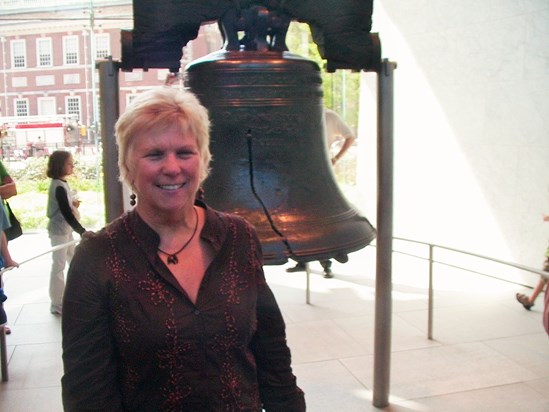 Philadelphia - Sept. 2006.  In front of the Liberty Bell (with its famous crack)