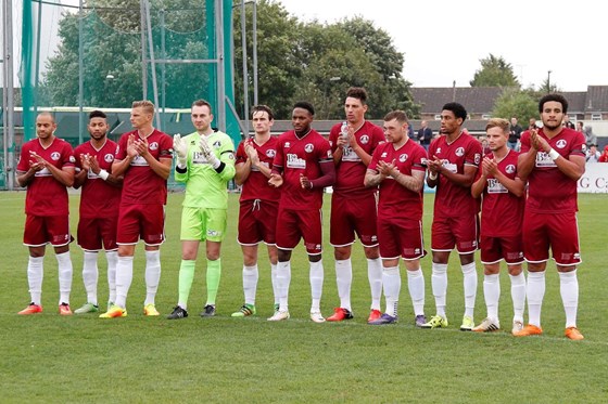 A minutes applause at the home game against Dartford on Saturday 17th September in remembrance