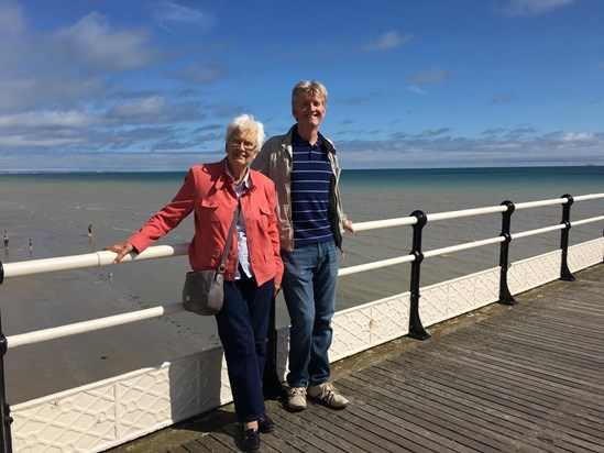 With Andrew on Worthing pier - 2018?