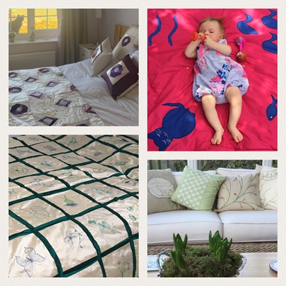 Quilts, cushions and play mat