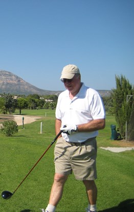 Keith enjoying his golf September 2009