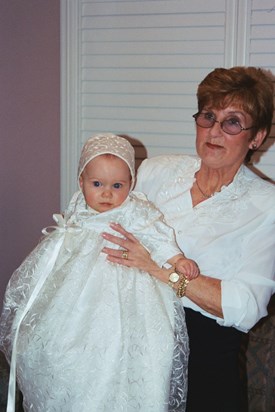 Grandma at Mikhayla Christening celbration in Canada Dec 2002