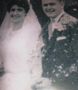 Just Married, 31st August, 1957, St Marks Church, Saltney, Chester.