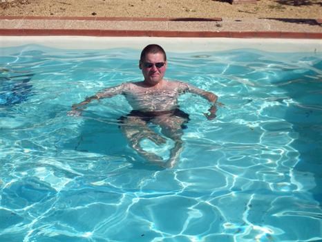 in the pool, Spain