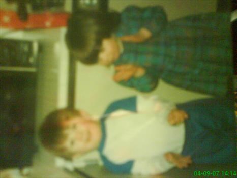 me n dale when we were little, im loving the outfits lol