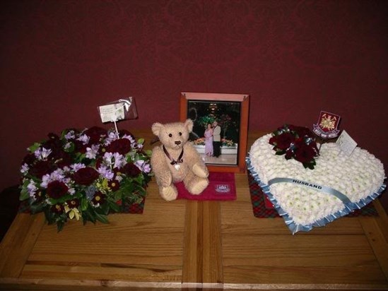 Donations were to Stroke/Heart charities - Memorial bear made by a lovely lady x