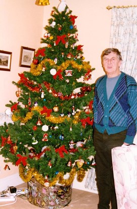 John  almost finished the Xmas tree before we left for Portugal
