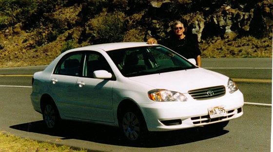 Our rental car in  Maui