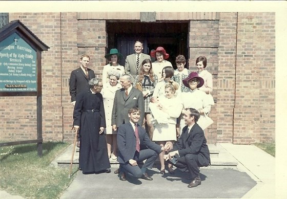 1969. Simon’s christening.