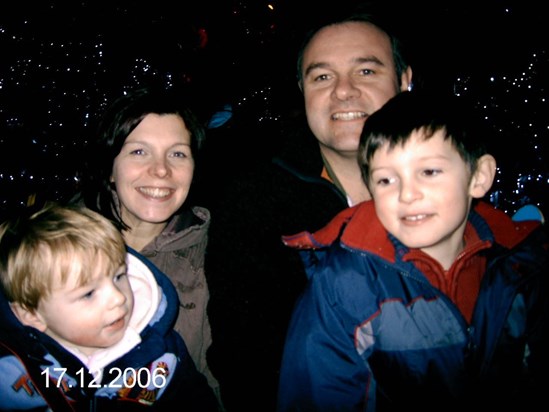 Jake and family at annual Santa visit