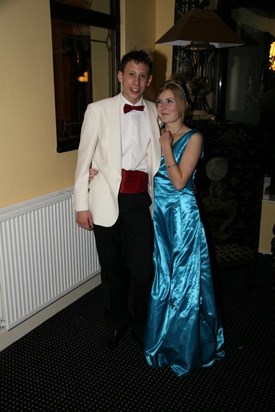Jamie and Flick at yr 11 prom