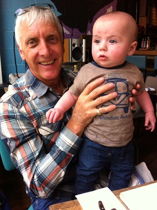 Baby Archie with Grandad x 