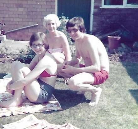 Krys and Davis with his Mum Summer 1978