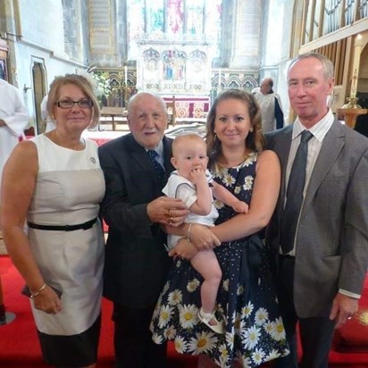 Isaac's christening 