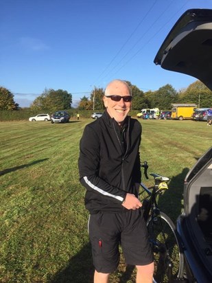 Dad raising money for St Helena Hospice by riding 25 miles in October 2017