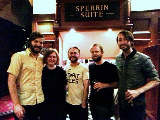 John & I with some of the Midlake band members 🤩