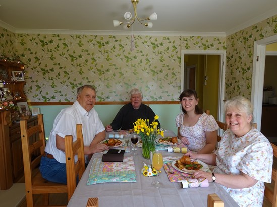 Easter dinner together