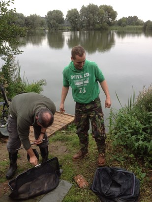 Colin who came 2nd and had only been fishing for a few days 