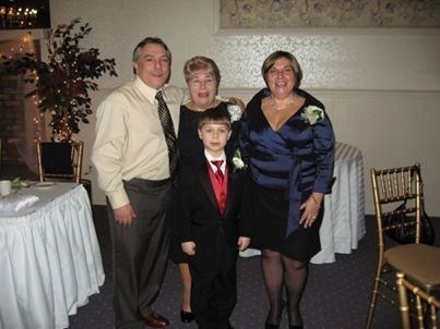 Manny, Mom, Jordan and myself at Kenny's wedding