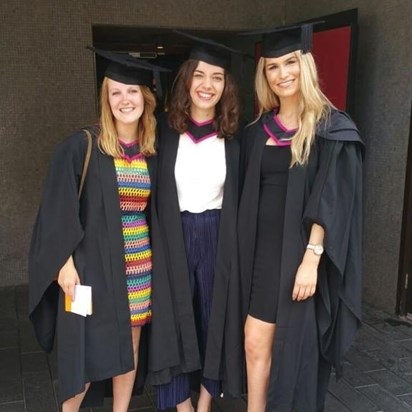 Graduation with Alice, Jess and I xx